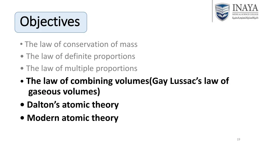 objectives objectives 1