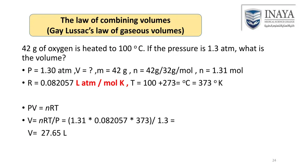 the law of combining volumes gay lussac 4