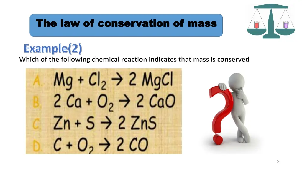 the law of conservation of mass 2