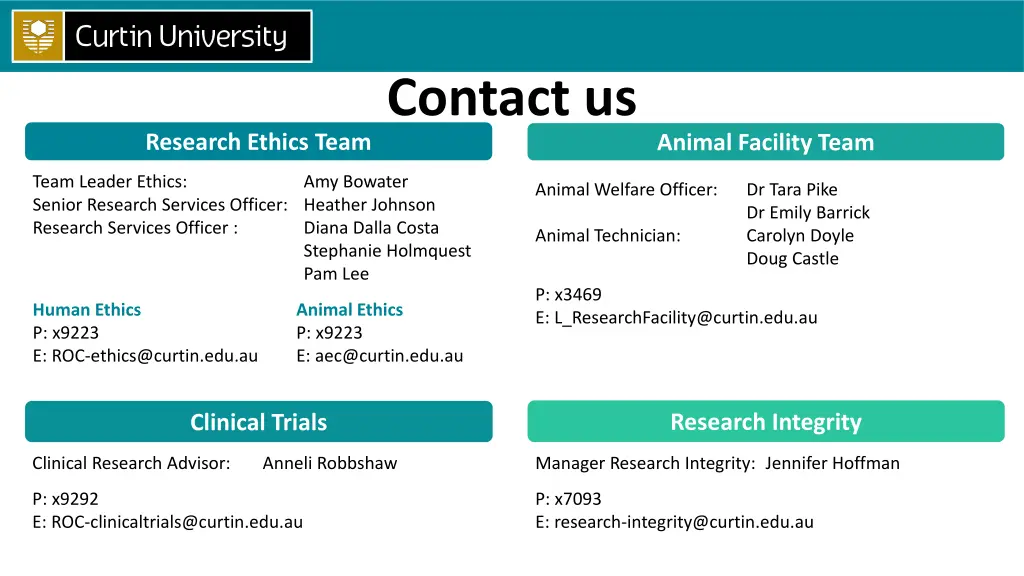 contact us