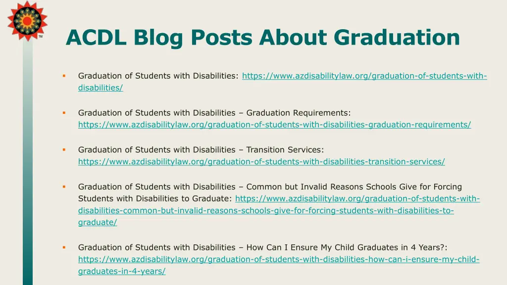 acdl blog posts about graduation
