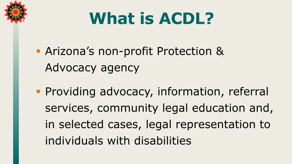 what is acdl