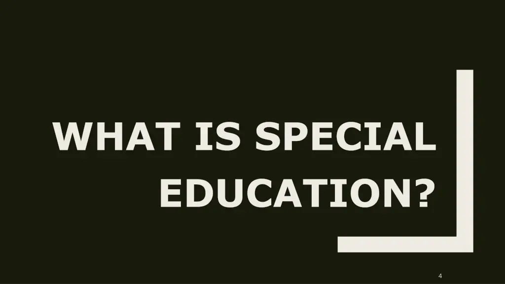what is special education