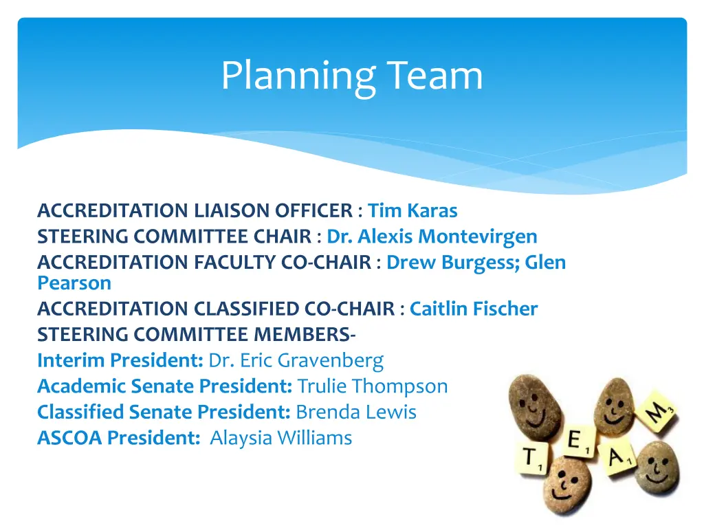 planning team