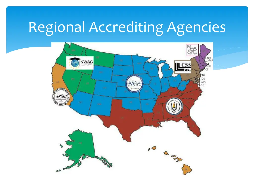 regional accrediting agencies