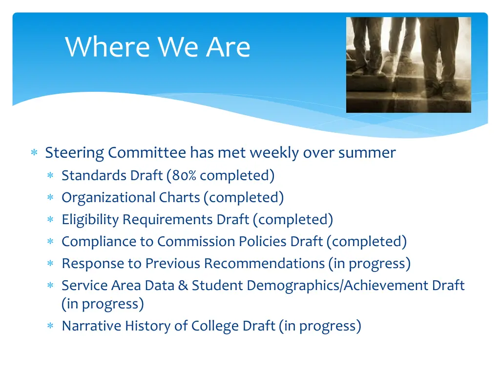 where we are
