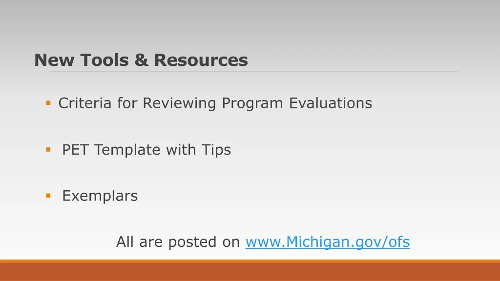 new tools resources