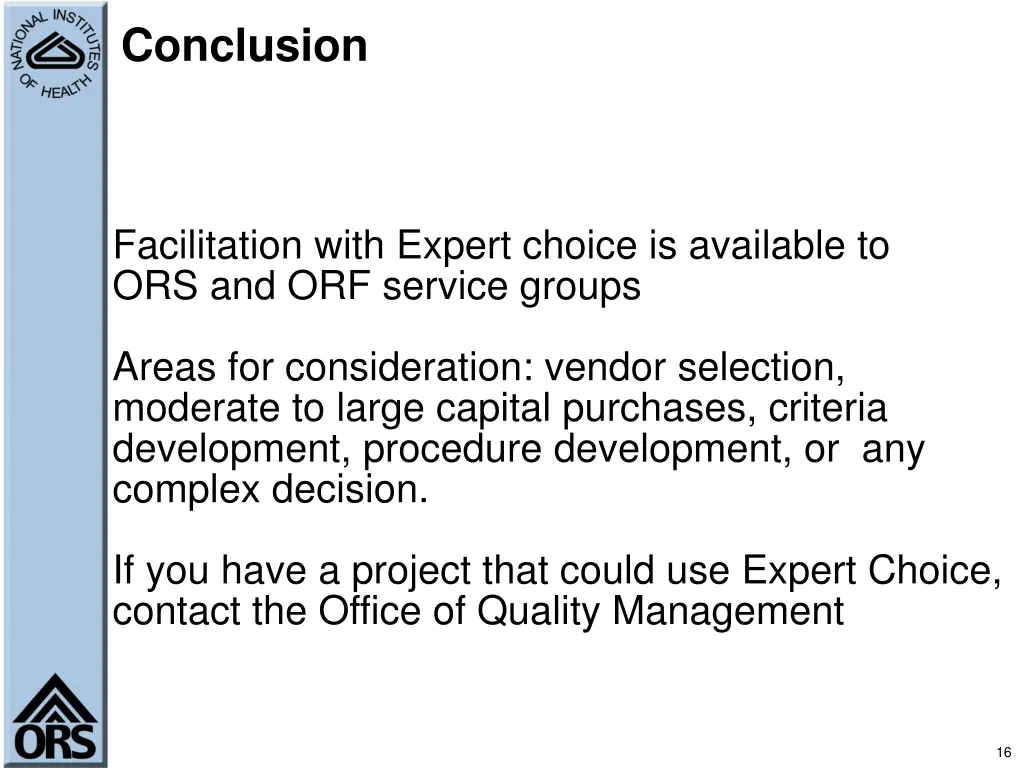 conclusion