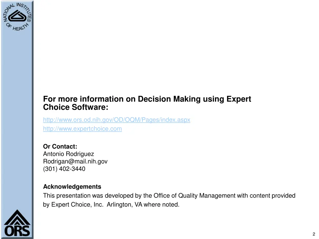 for more information on decision making using