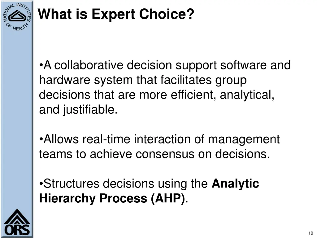 what is expert choice