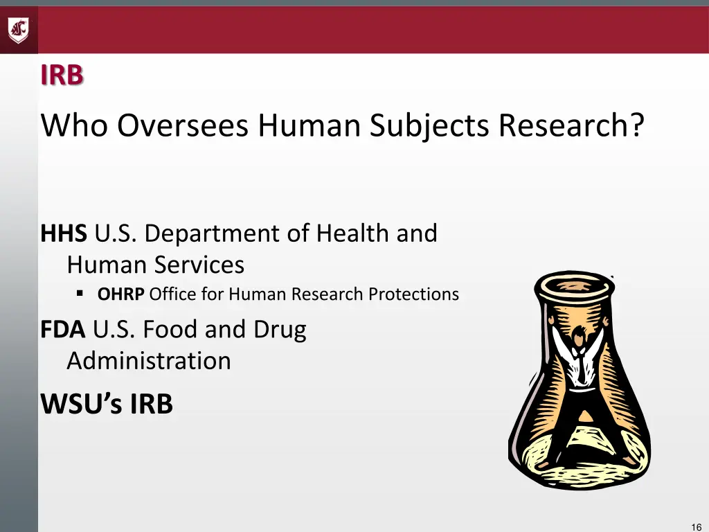 irb who oversees human subjects research