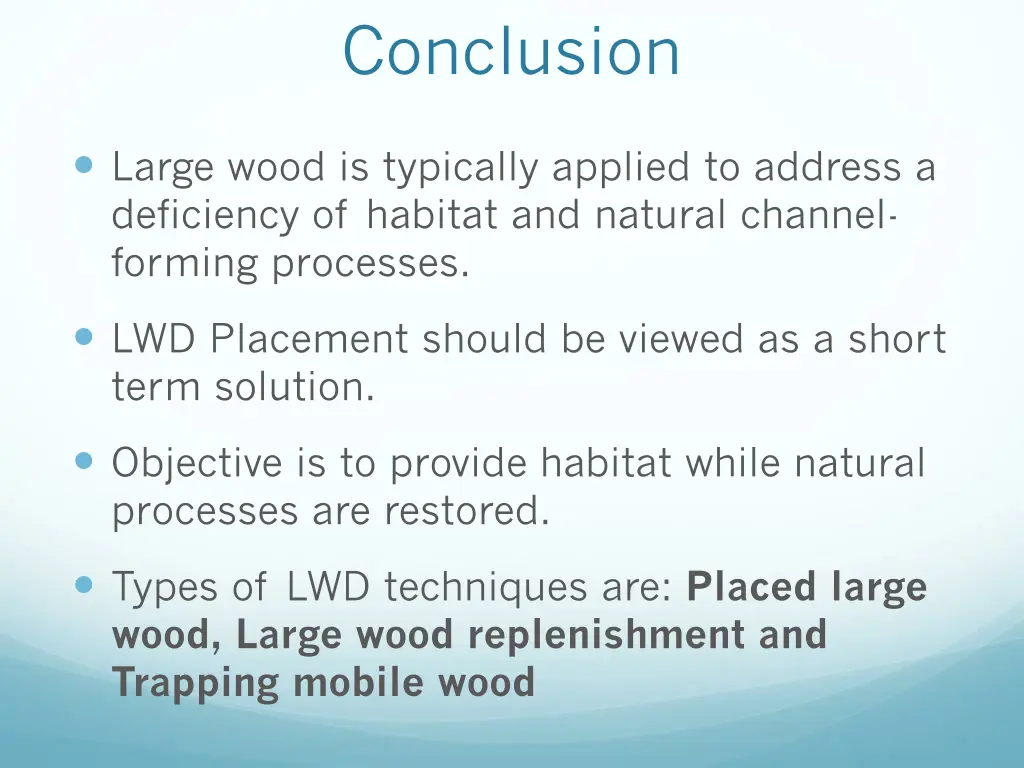 conclusion