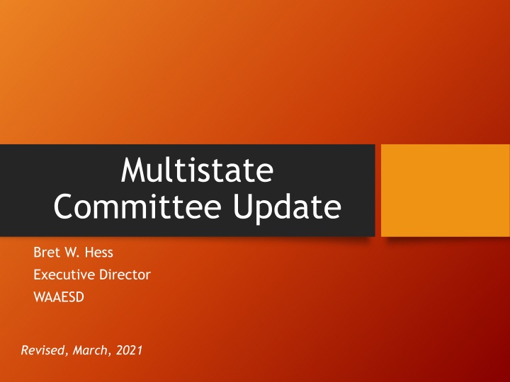 multistate committee update