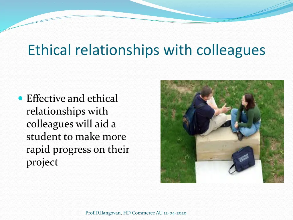 ethical relationships with colleagues