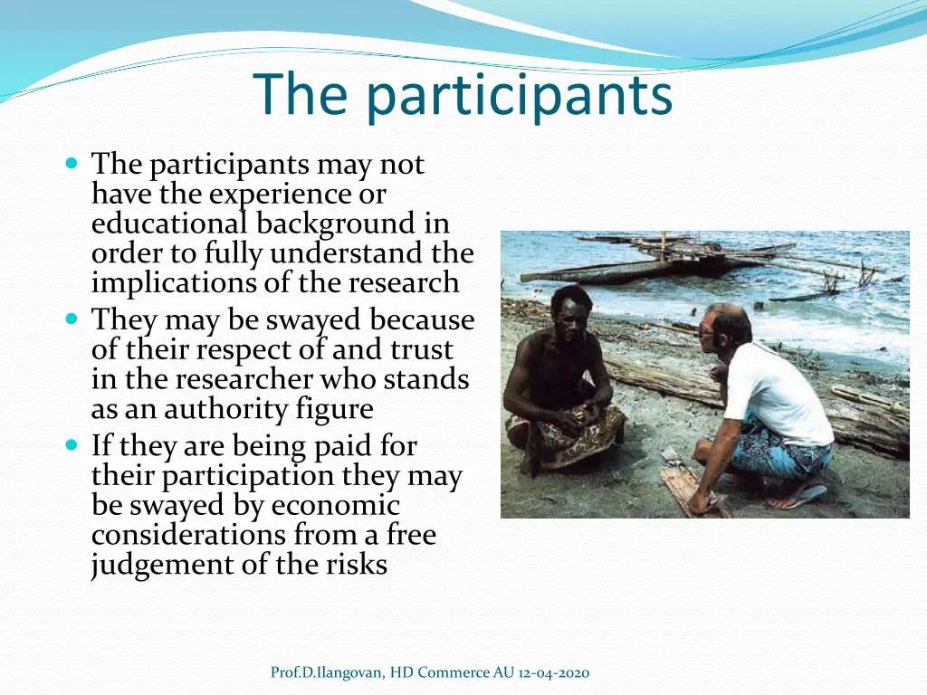 the participants