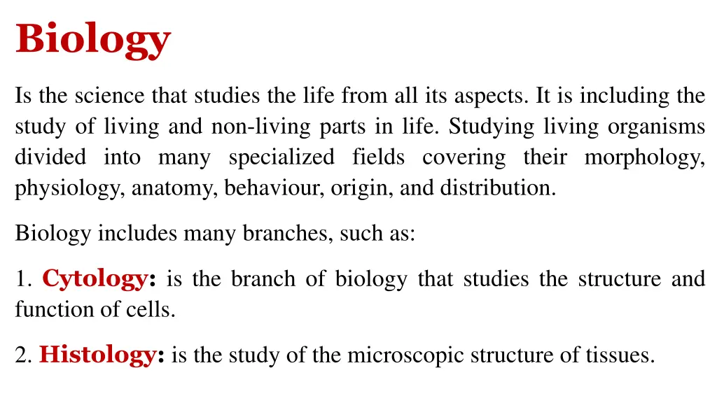 biology