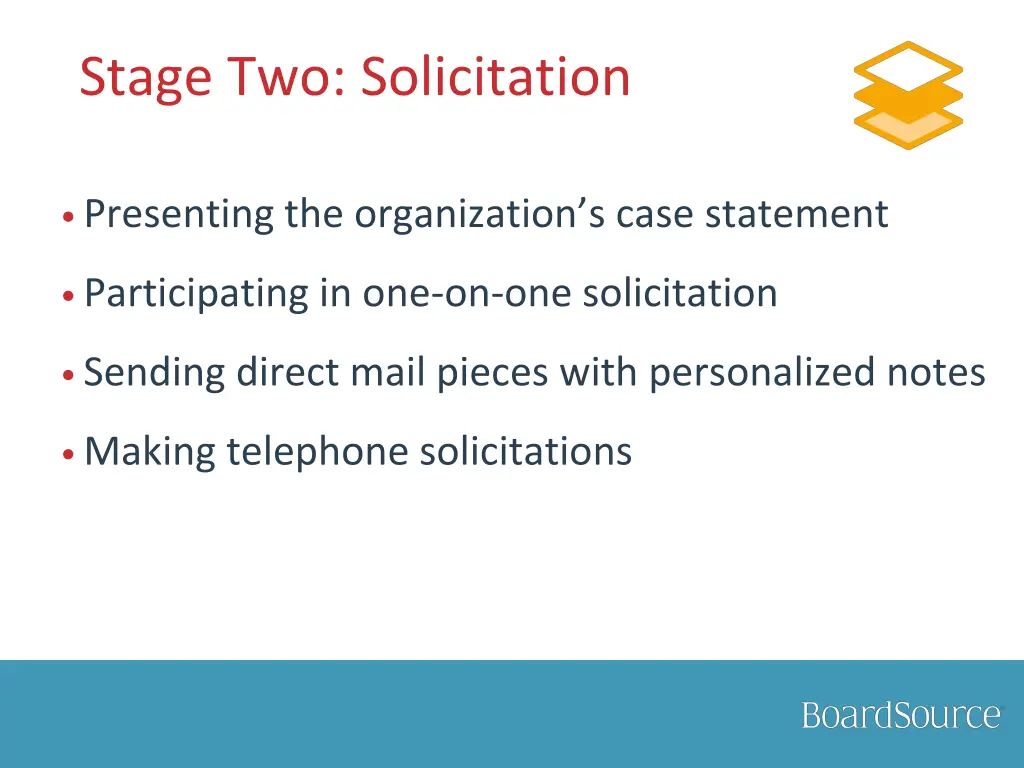 stage two solicitation