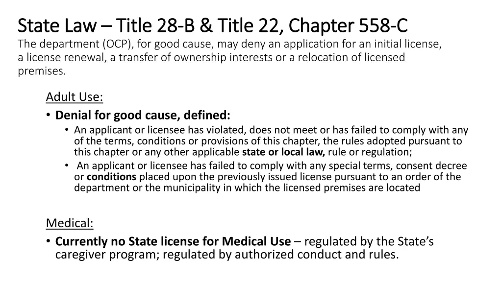 state law state law title 28 the department