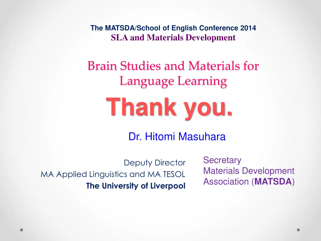 the matsda school of english conference 2014 1