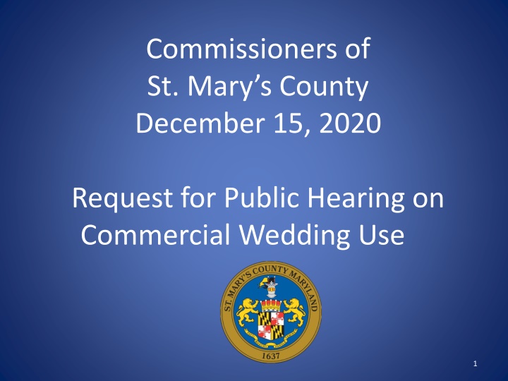 commissioners of st mary s county december 15 2020