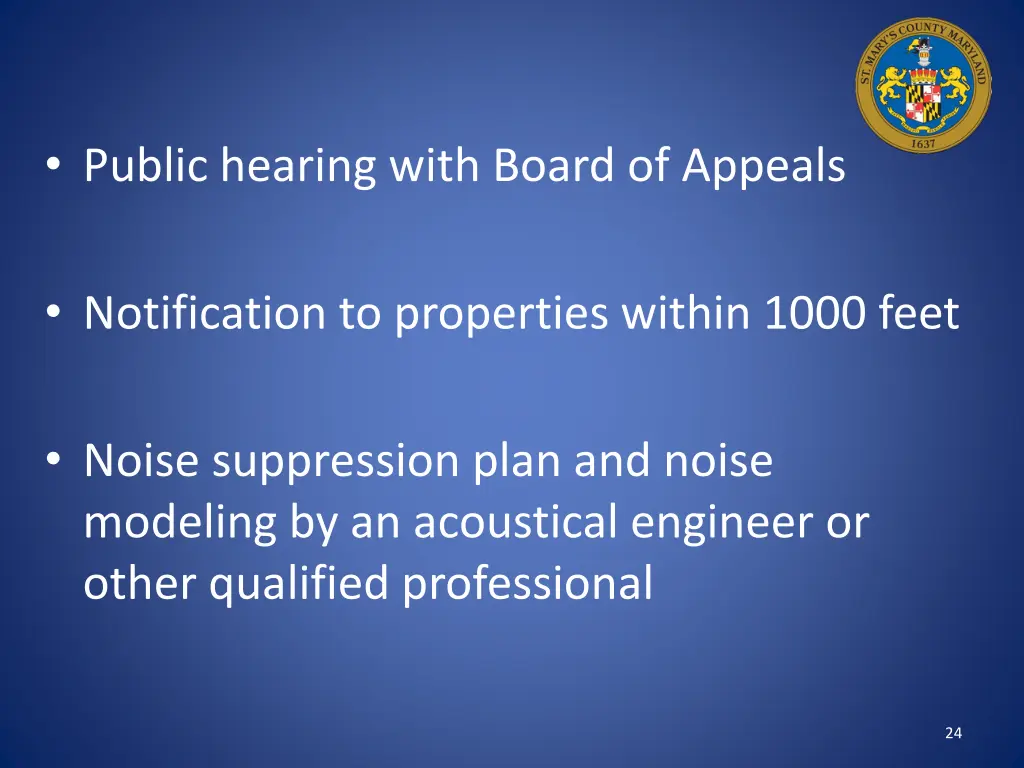 public hearing with board of appeals