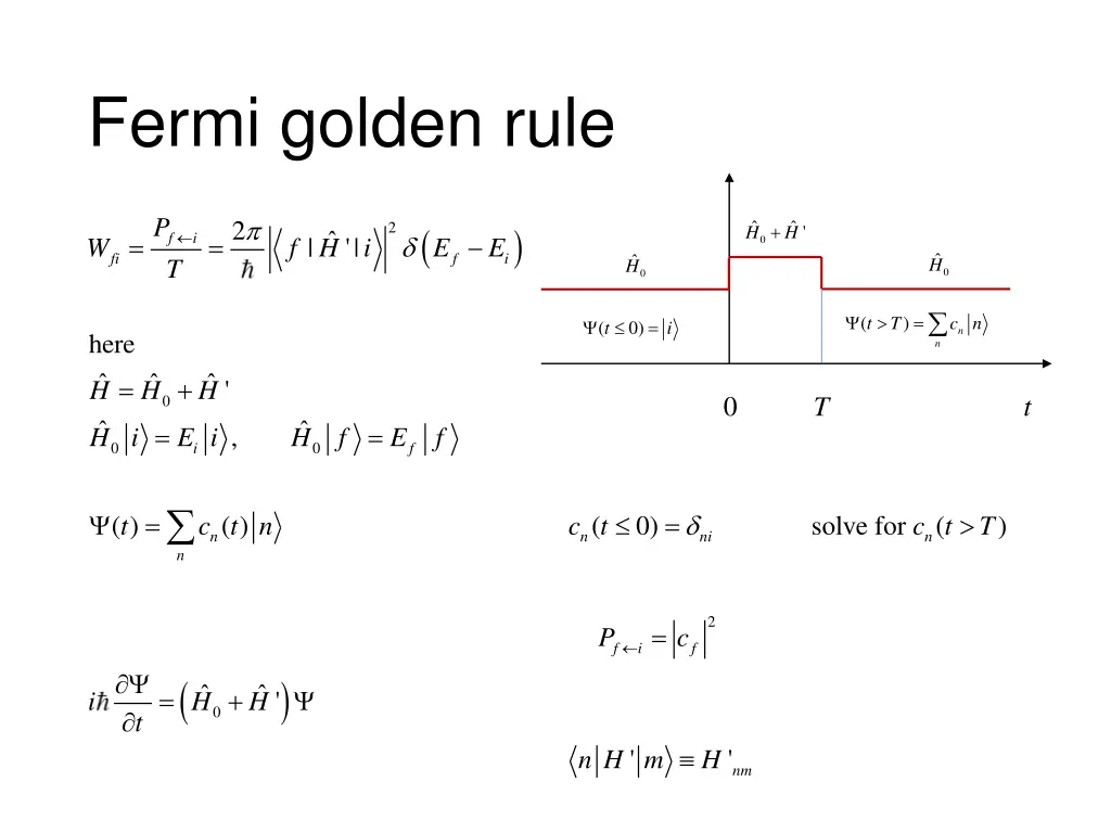 fermi golden rule