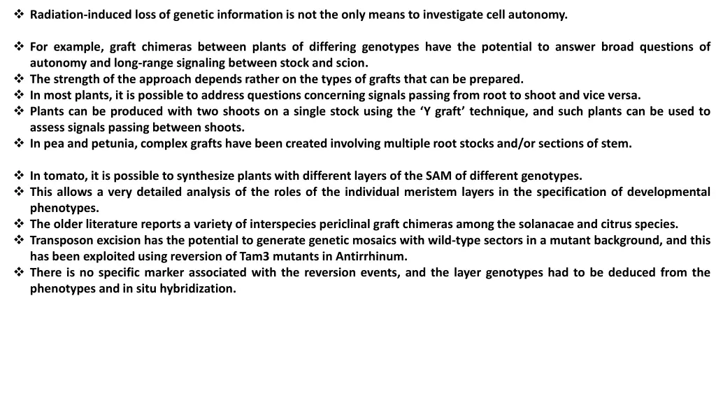 radiation induced loss of genetic information
