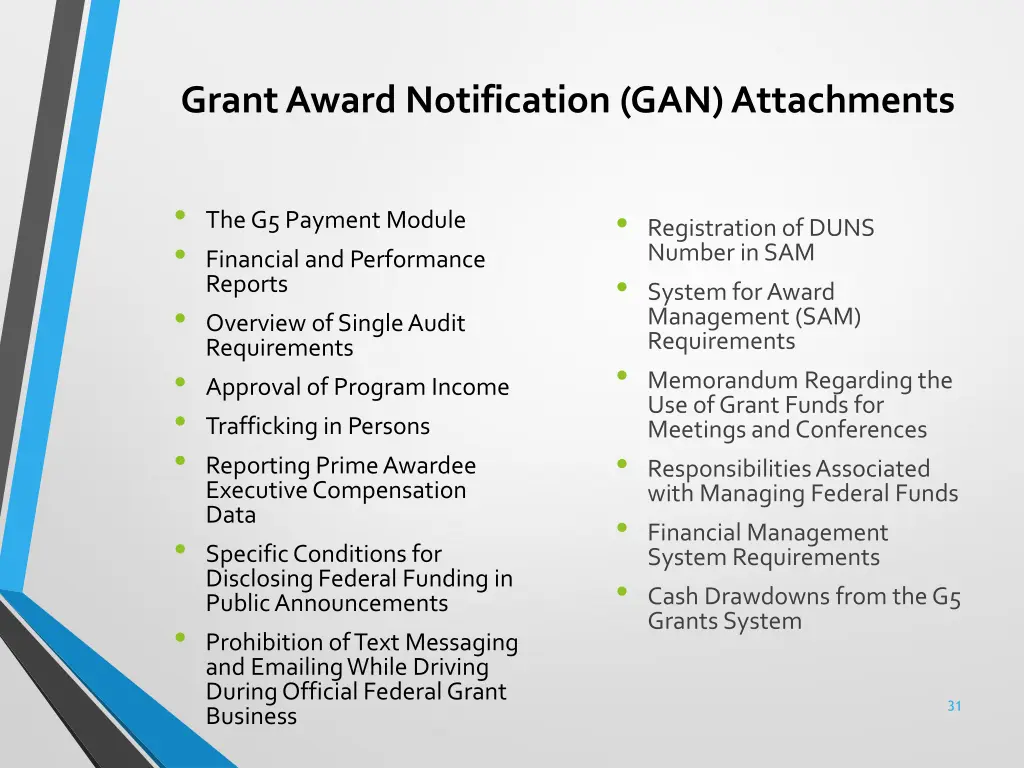 grant award notification gan attachments