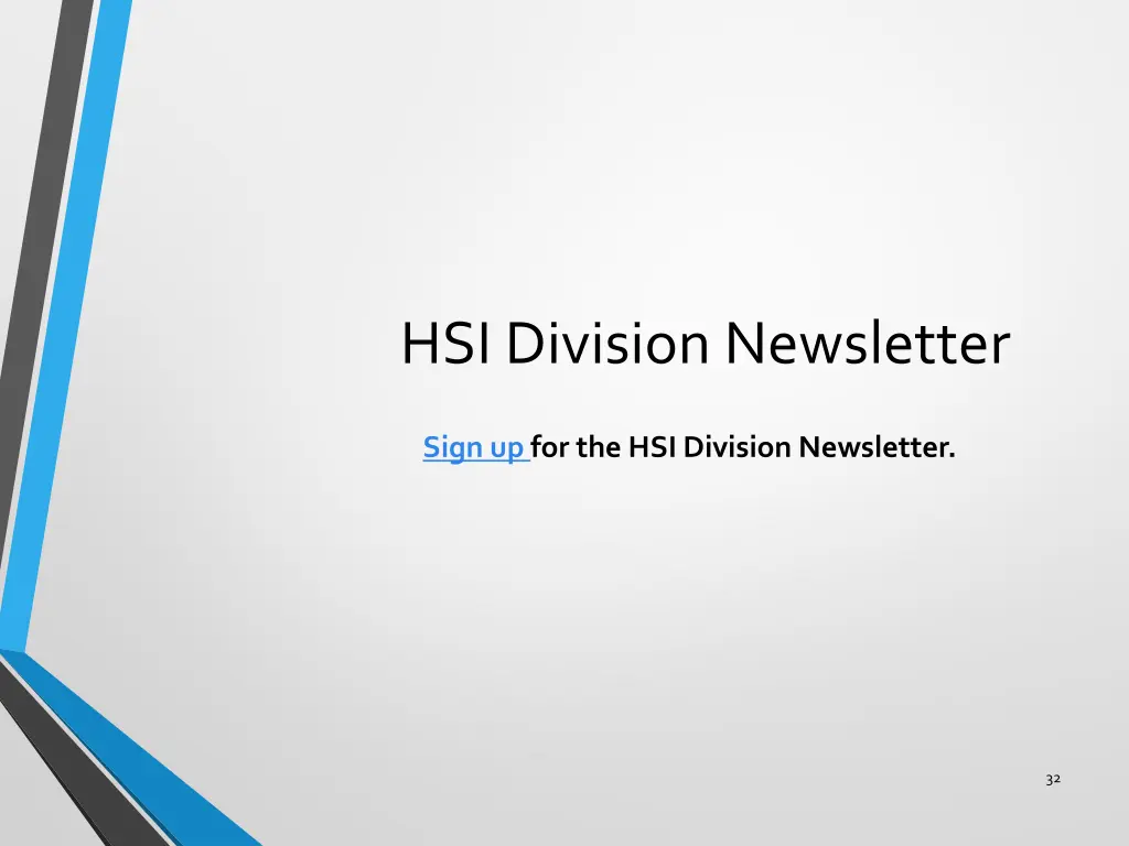 hsi division newsletter