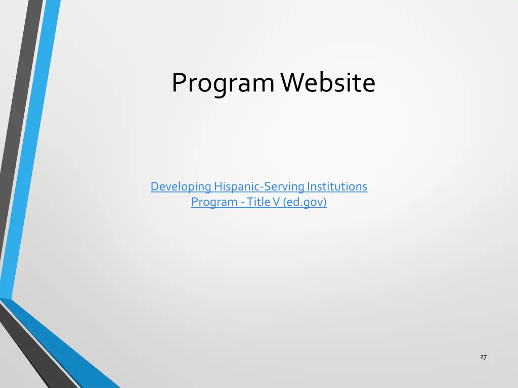 program website