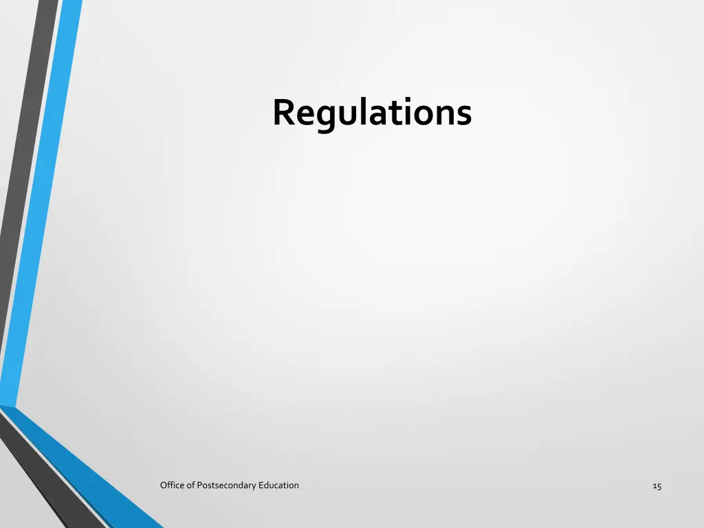 regulations