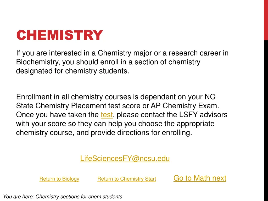 chemistry