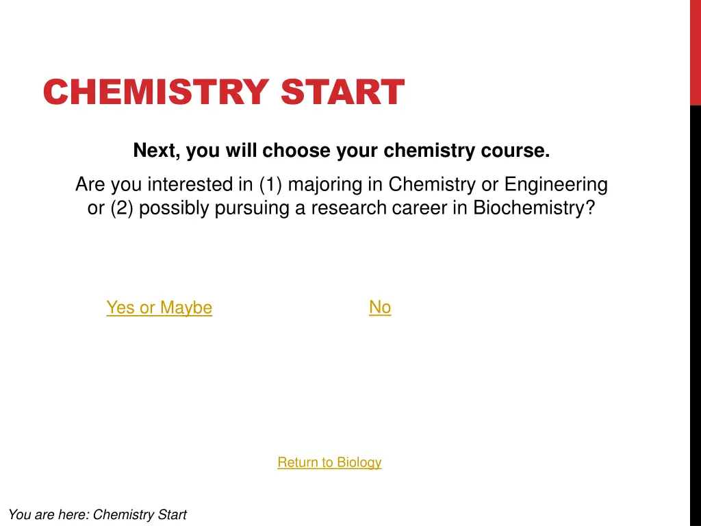 chemistry start