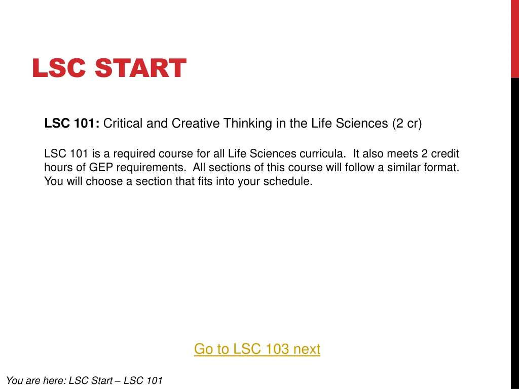 lsc start