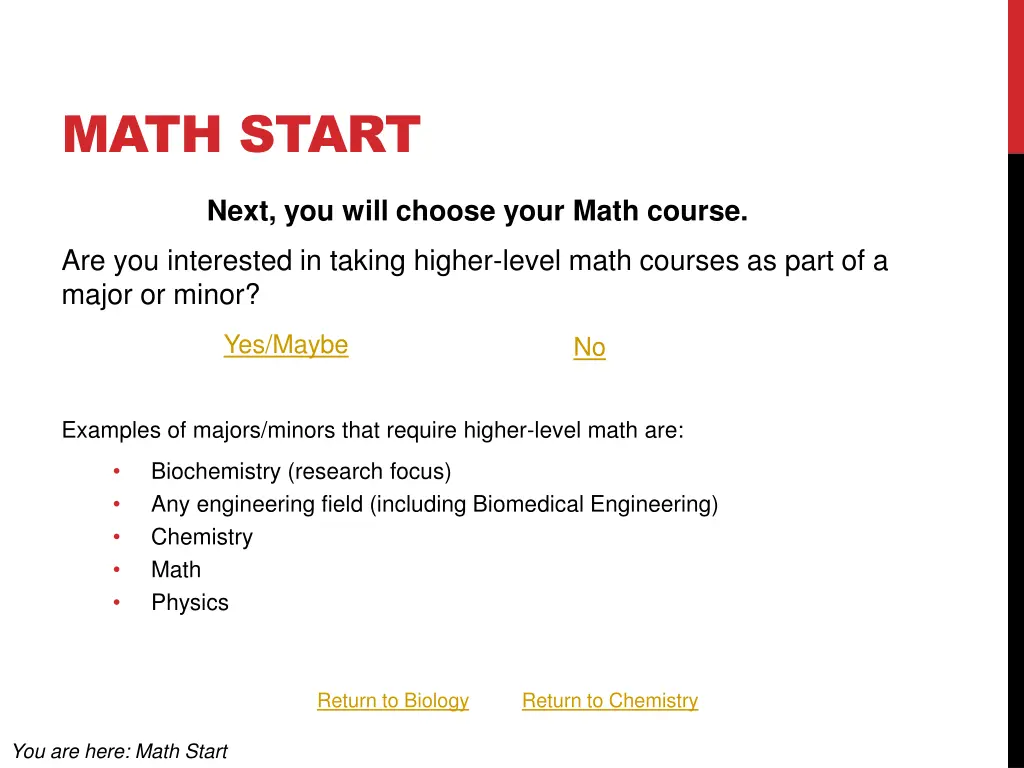 math start