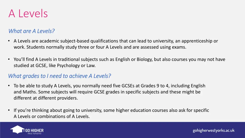 a levels