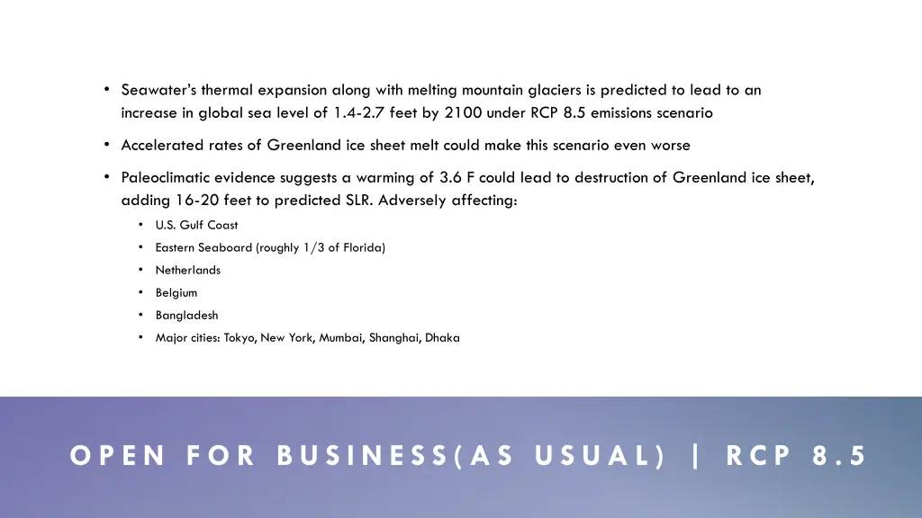 seawater s thermal expansion along with melting