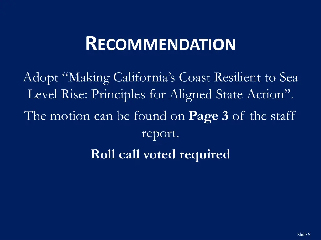 r ecommendation