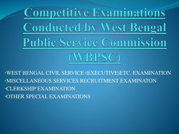 west bengal civil service executive