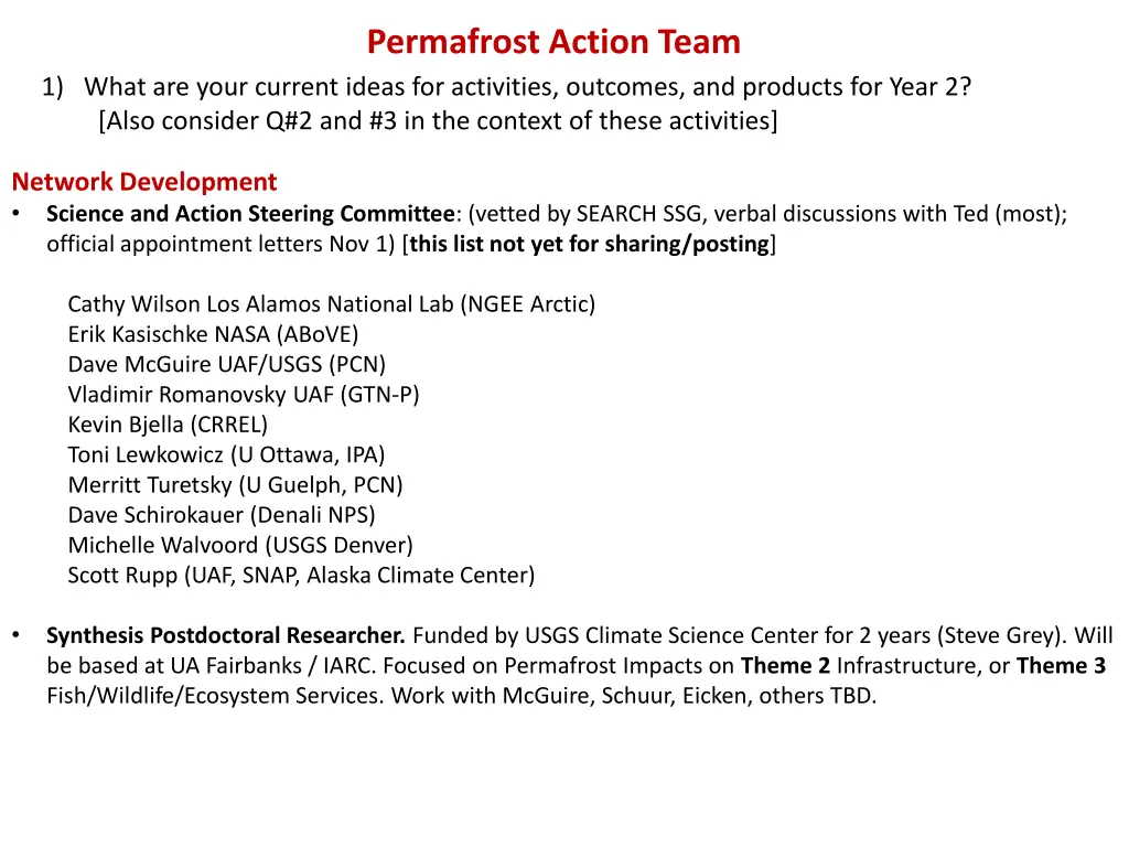permafrost action team