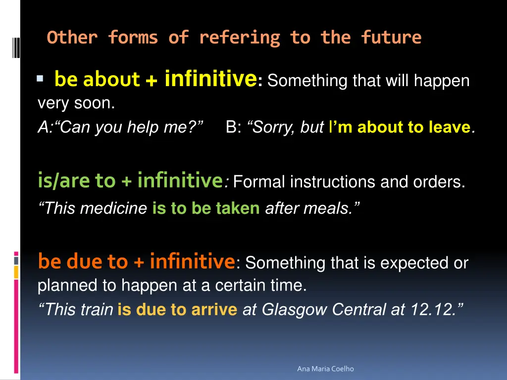 other forms of refering to the future