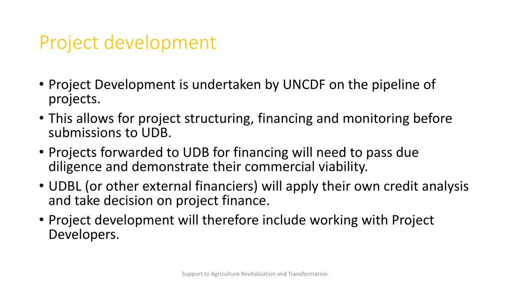 project development