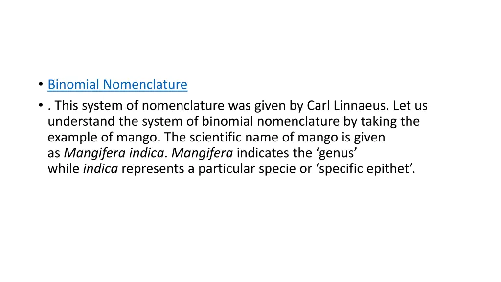 binomial nomenclature this system of nomenclature