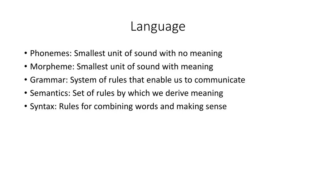 language