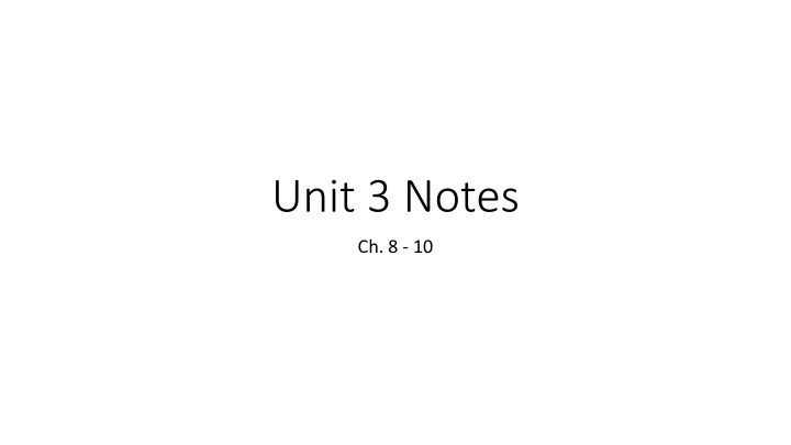 unit 3 notes