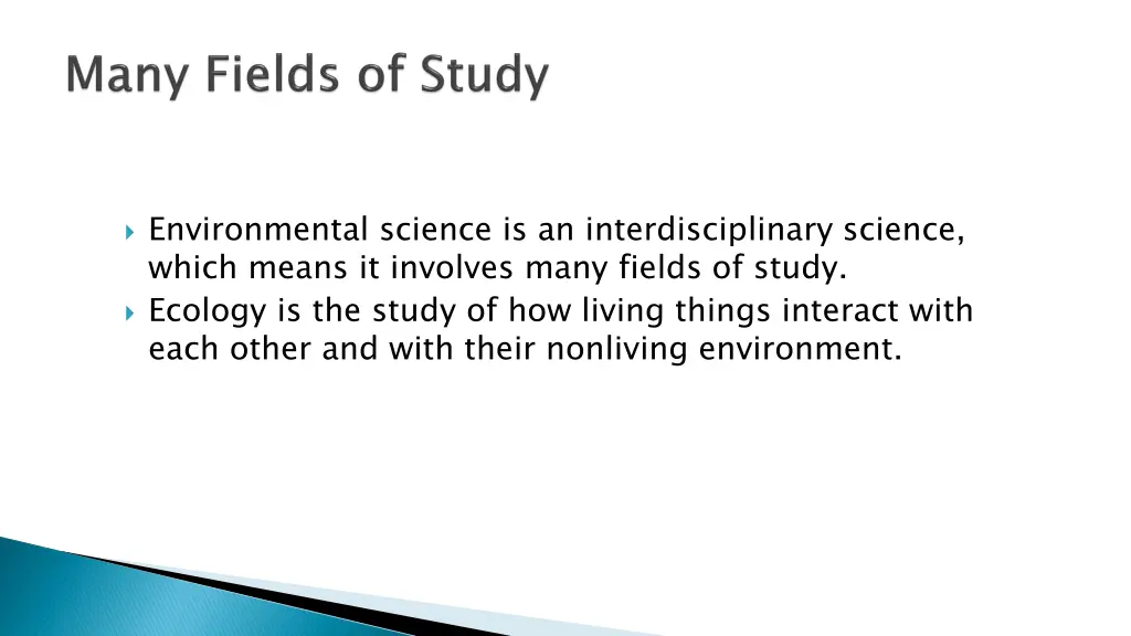 environmental science is an interdisciplinary
