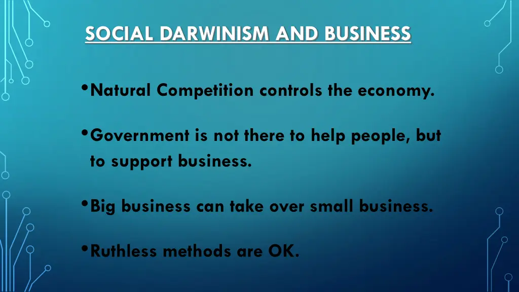 social darwinism and business