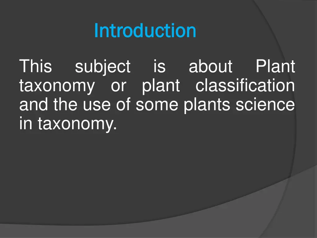 introduction introduction