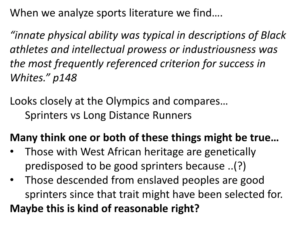 when we analyze sports literature we find