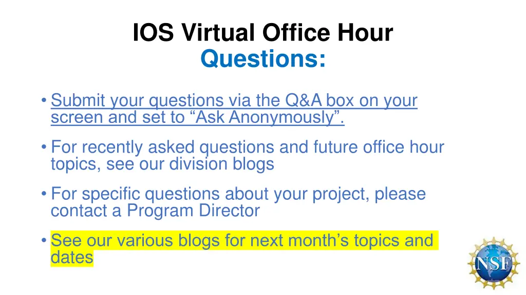 ios virtual office hour questions 1